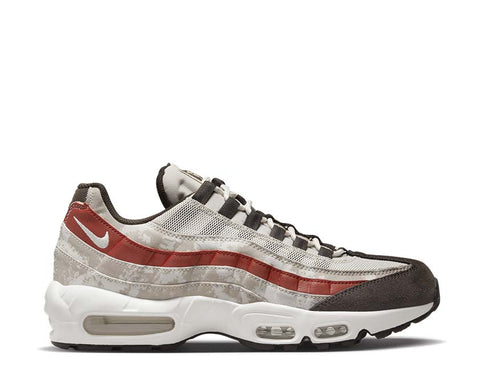 Nike Air Max 95 Light Bone Summit White Khaki Dune Red — sneaker uomo Air Max
