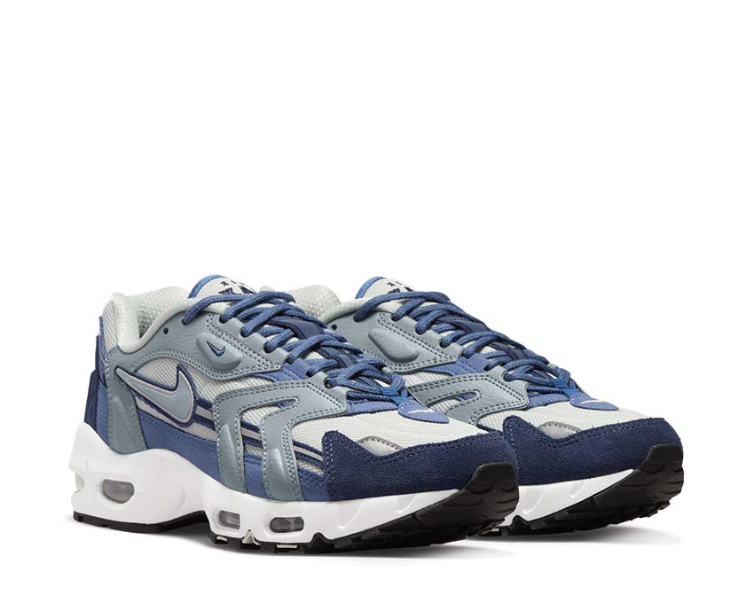 Nike Air Max 96 II Premium Light Silver Aviator Grey Seitenansicht — Premium Aviator Leder