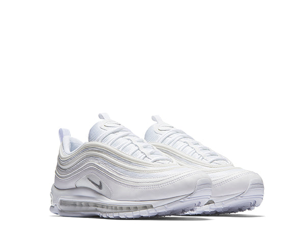 Nike Air Max 97 White vue latérale — tige mesh ondulé