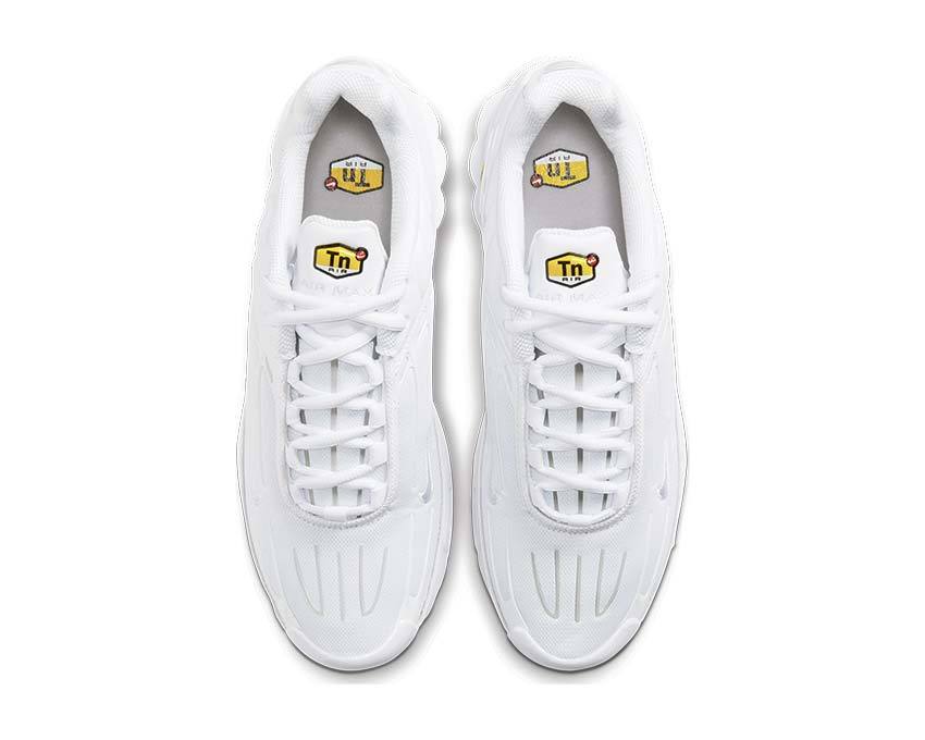 Nike Air Max Plus III White Detail — verstärkter Meshschaft