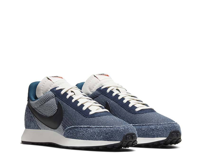 Nike Air Tailwind 79 SE Midnight Navy vista lateral — nylon y ante