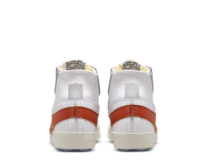 Nike Blazer Mid '77 Jumbo White Dark Russet sole — vintage Blazer sole