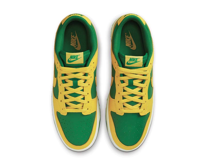 Nike Dunk Low BTTYS Apple Green Yellow Detail — Schaft Leder grün gelb