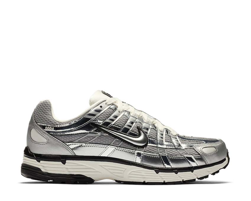 Nike P-6000 Metallic Silver — Unisex sneaker Y2K-Stil
