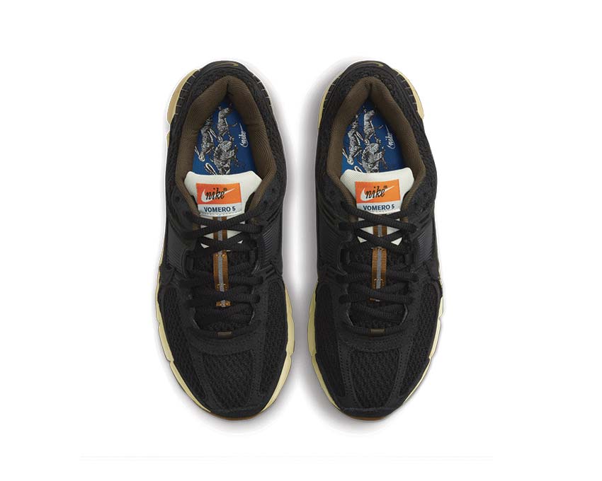 Nike Zoom Vomero 5 PRM Black Sesame detail — layered mesh upper