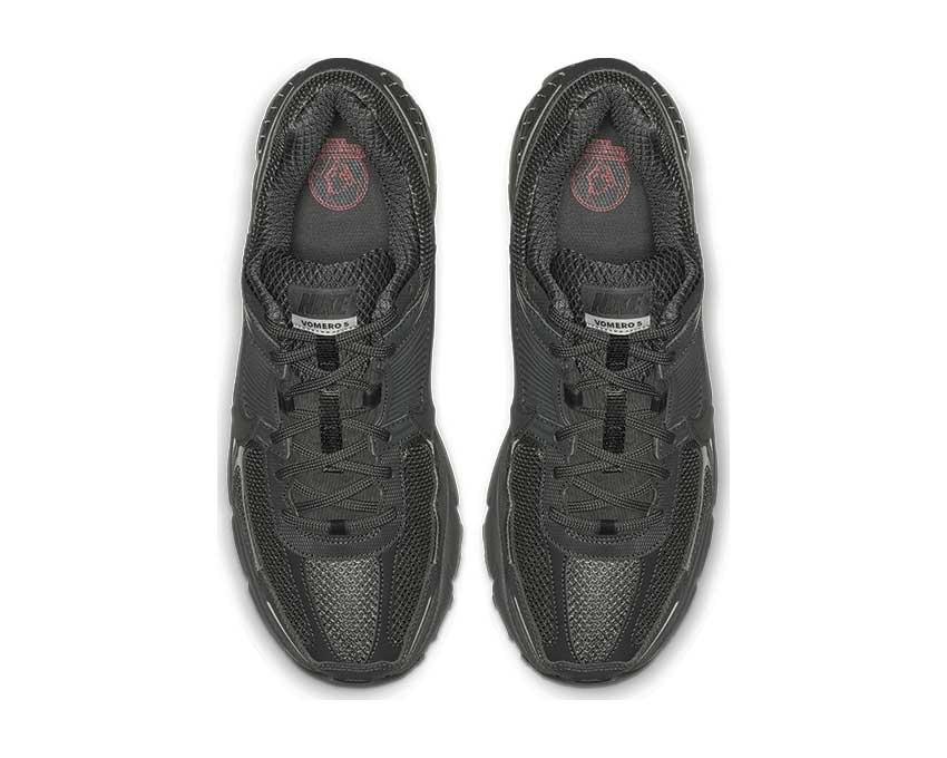 Nike Zoom Vomero 5 SP Anthracite Detail — anthrazitfarbenes Mesh-Obermaterial