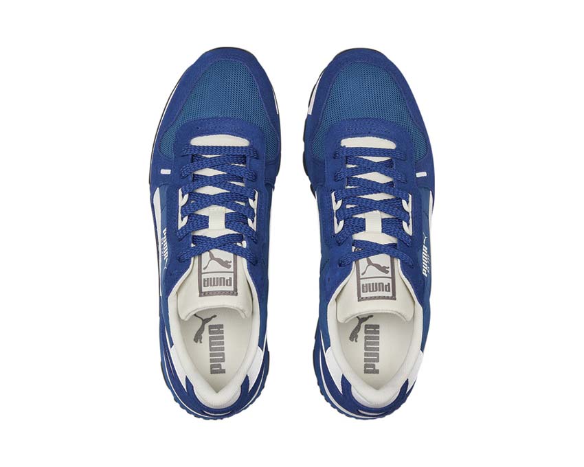 Puma RX 737 Vintage Lake Blue sole — lugged trail sole