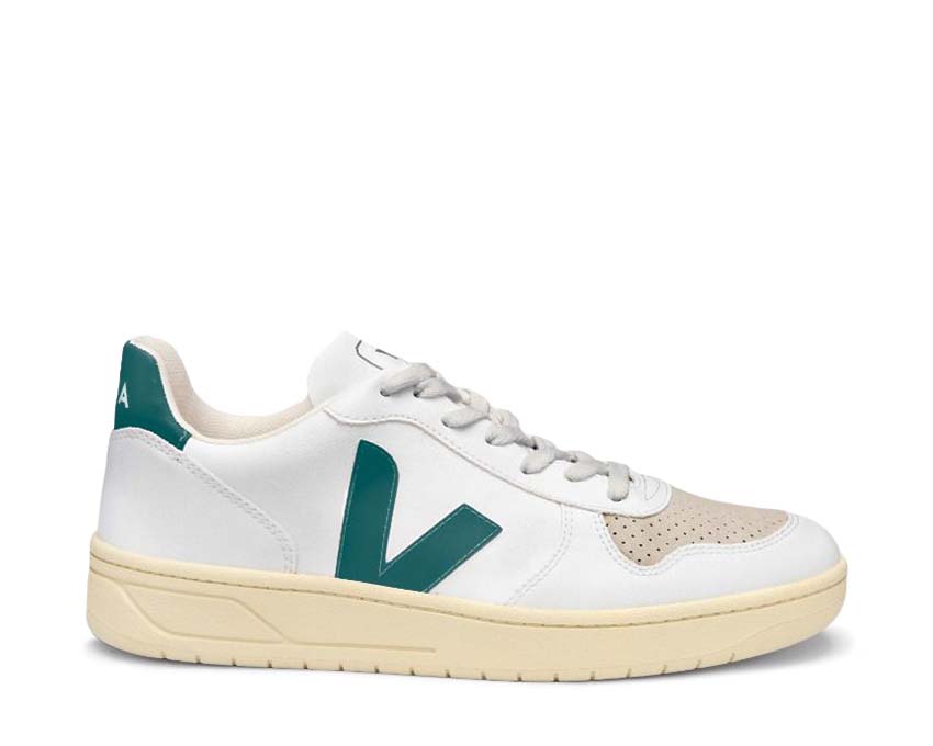 Veja V-10 White/Brittany — women's sneaker eco-friendly leather